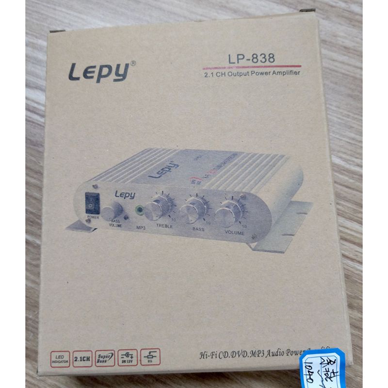 Lepy HiFi Stereo Amplifier Treble Bass Booster