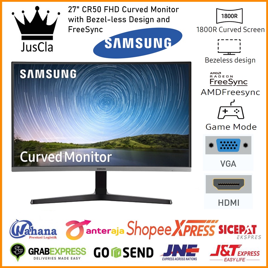 LED SAMSUNG Curved 27Inch C27R500 / C27R500FHE Full HD-HDMI