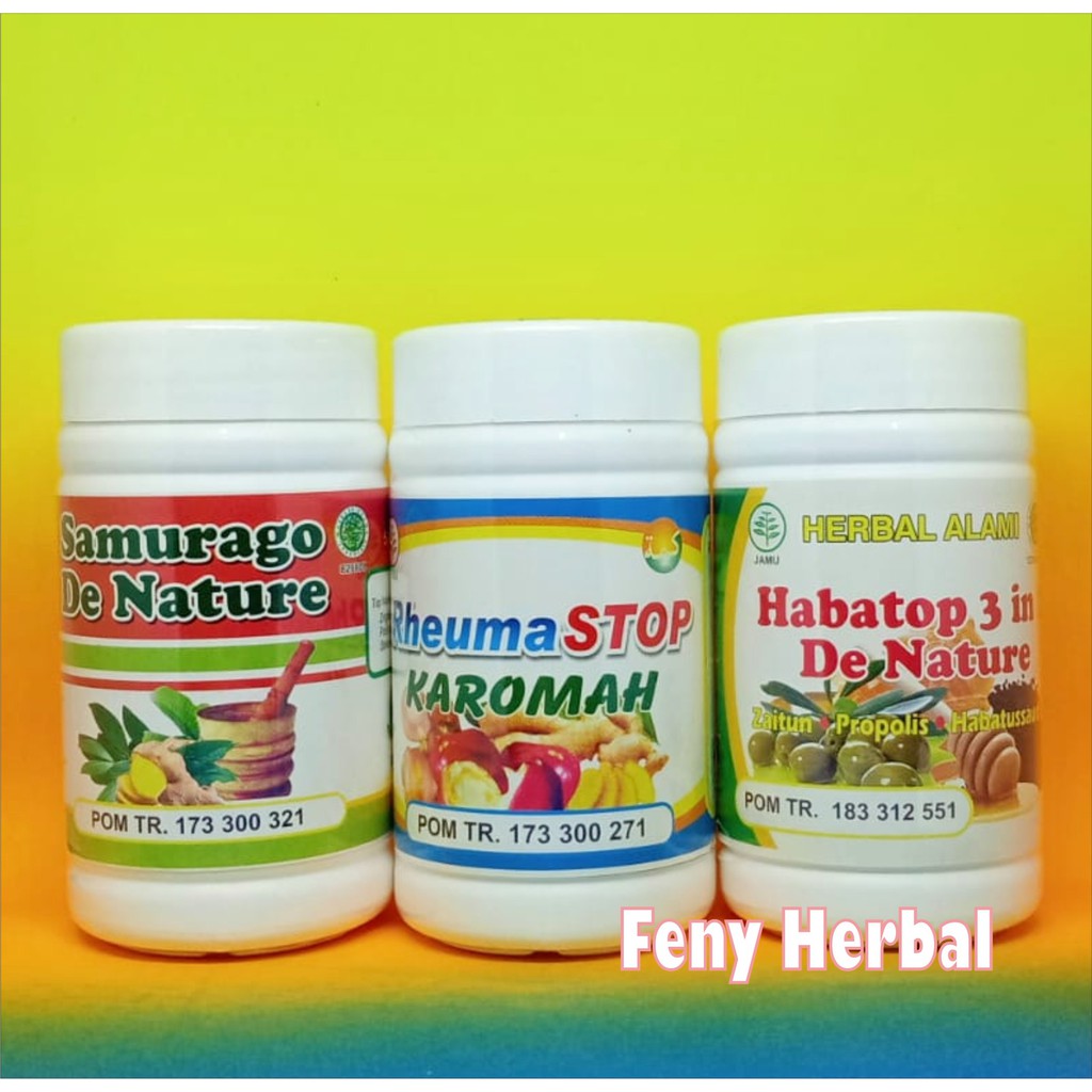 

Obat Radang Sendi, Nyeri Akibat Encok, Menurunkan Kadar Asam Urat - Samurago Habatop Rheumastop Asli