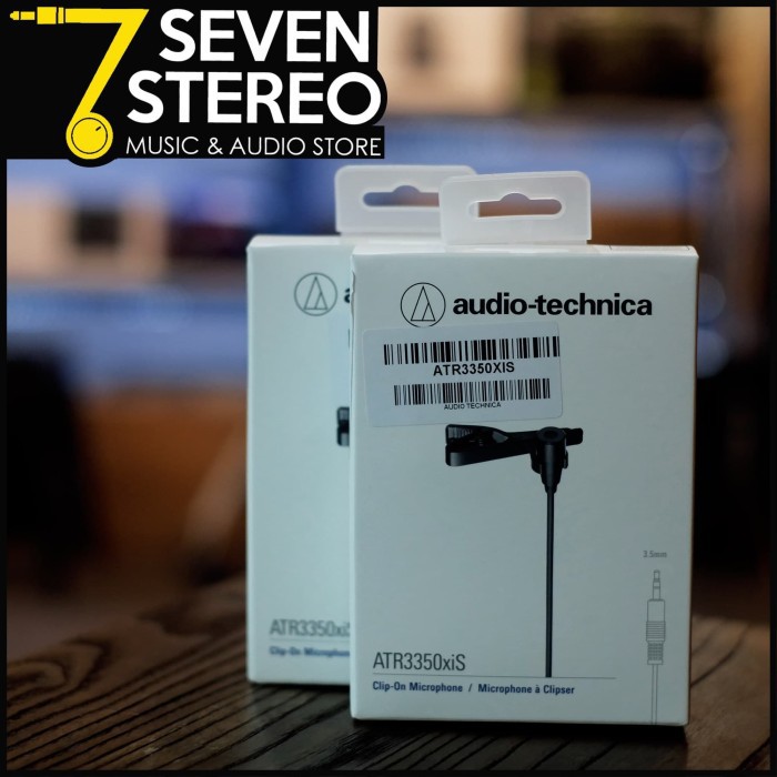 Audio Technica ATR3350xis ATR3350 XiS Omnidirectional Condenser clip on mic