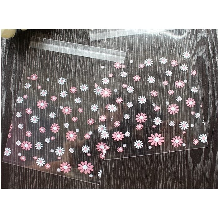 

PLASTIK FANCY COOKIES - KUE - PERMEN - COKLAT 10X10 SWEET DAISY