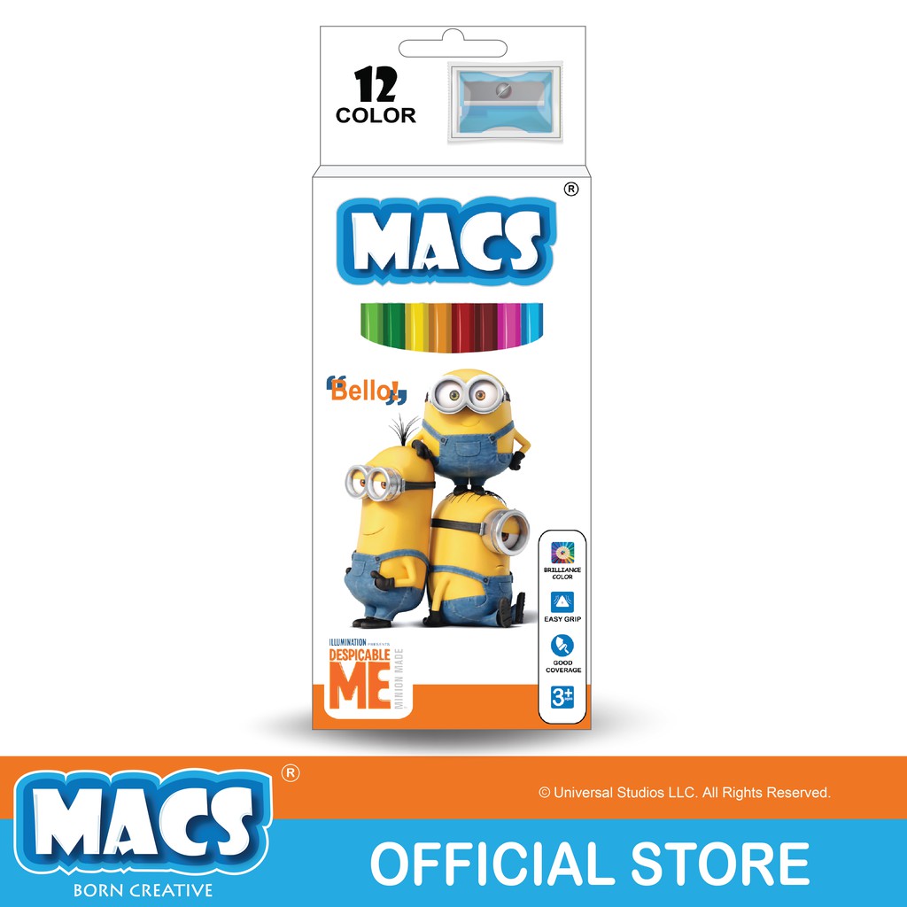 

Macs Pensil Warna Despicable Me - Minion 2 (12 colors)