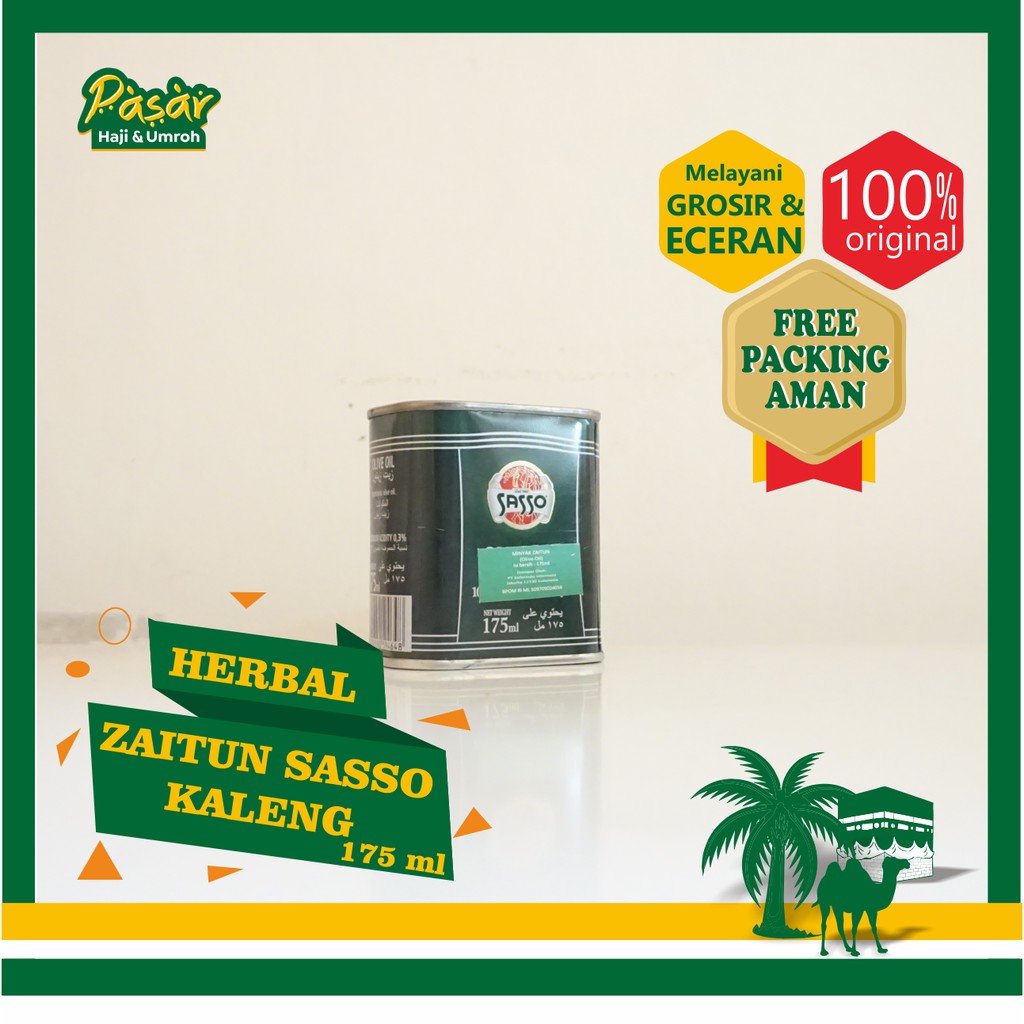 Minyak Zaitun Asli Olive Oil Extra Virgin Sasso 175ml Kaleng Itali