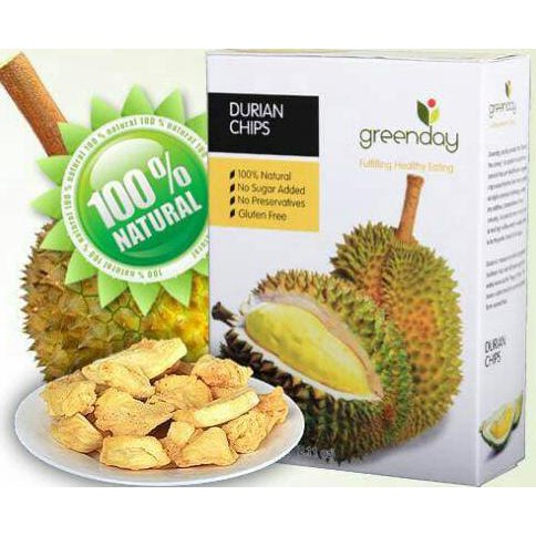 

Dijual Greenday Durian Chips Snack Cemilan Buah Durian Duren Kering Import Terlaris