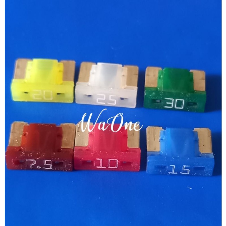 Sikring Tancap Micro Fuse Sekring Mobil Motor mikro Kaki Pendek