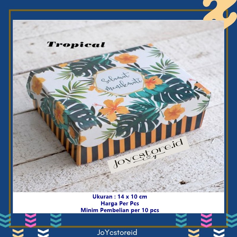 

Dus Roti Kotak Kue R3a TROPICAL Kotak 14x10 Box Kue / Snack Box /Box Kue / Box Roti /Kotak Roti / Kotak Kue / Kemasan Kue/ Kardus Kue