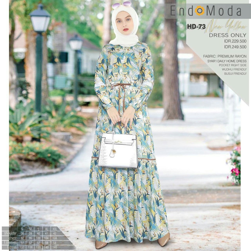 GAMIS ENDOMODA HD 73 - DRESS WANITA MUSLIMAH ENDOMODA HD 73 NEW