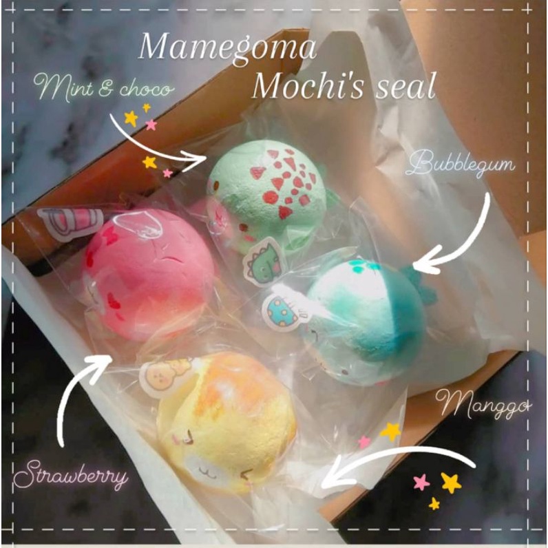 DECO SQUISHY MOCHI SEAL MINI BUN by widuri.deco