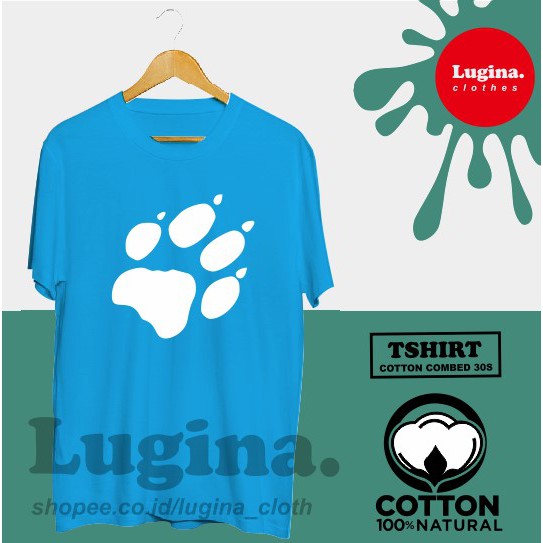  Baju  Kaos  Outdoor Logo Jack Wolfskin Simpel Cotton  Combed  