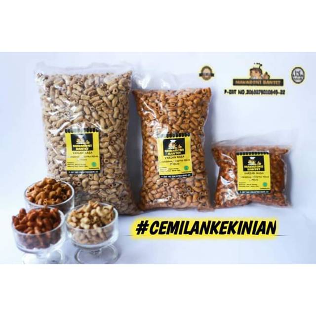 

Makaroni bantet ukuran 1/4 dan 1/2kg