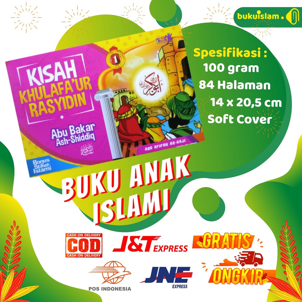 Buku Bacaan Edukasi Cerita Anak Anak Muslim Islami Bergambar untuk Bayi Balita TK PAUD