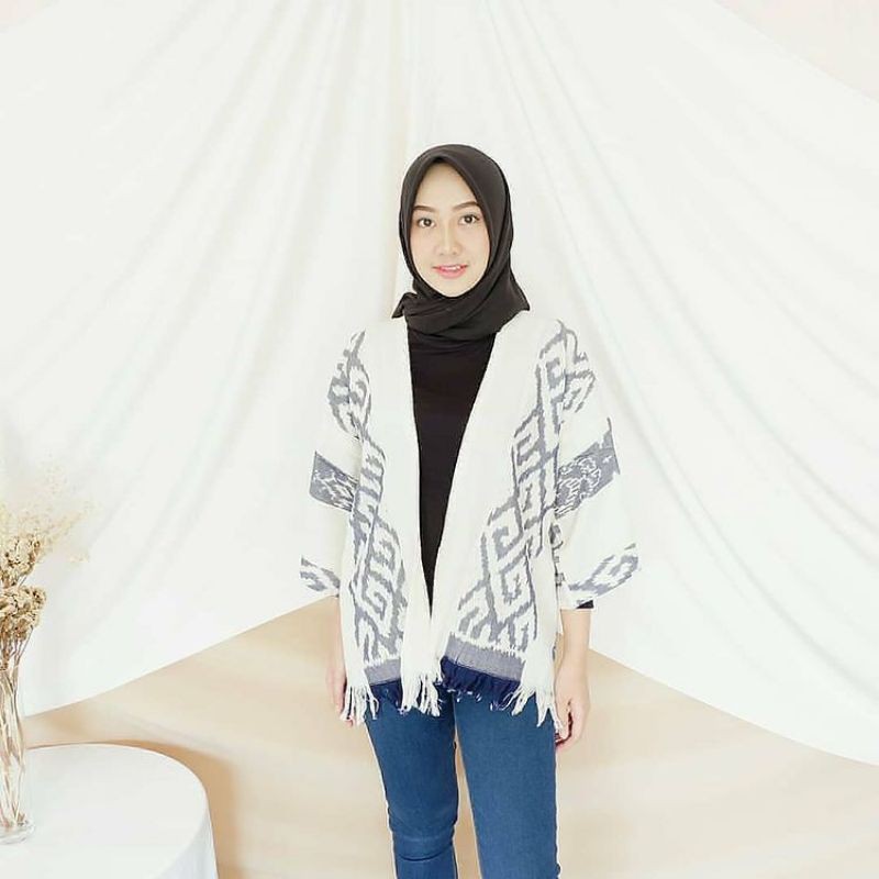 outer tenun - outer etnik - casual outer - baju tenun - baju etnik - tenun murah