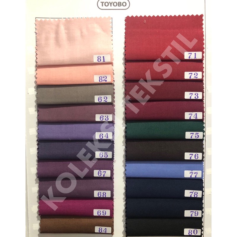 Kain TOYOBO Warna Lengkap (harga per 0.5 meter)-4