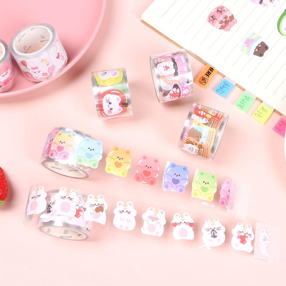 Preva Animal Tape Tearable DIY Kawaii Stiker Scrapbooking Dekoratif