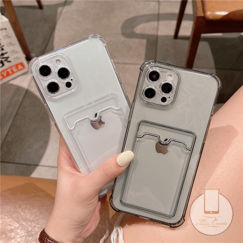 Soft Case Dompet Kartu Kredit Bahan TPU Tahan Banting Untuk Xiaomi Redmi 10C 9 10 9A 9C NFC Mi 11 Lite 12 12X PO CO X3 Pro NFC POCO M3 Redmi Note 10s