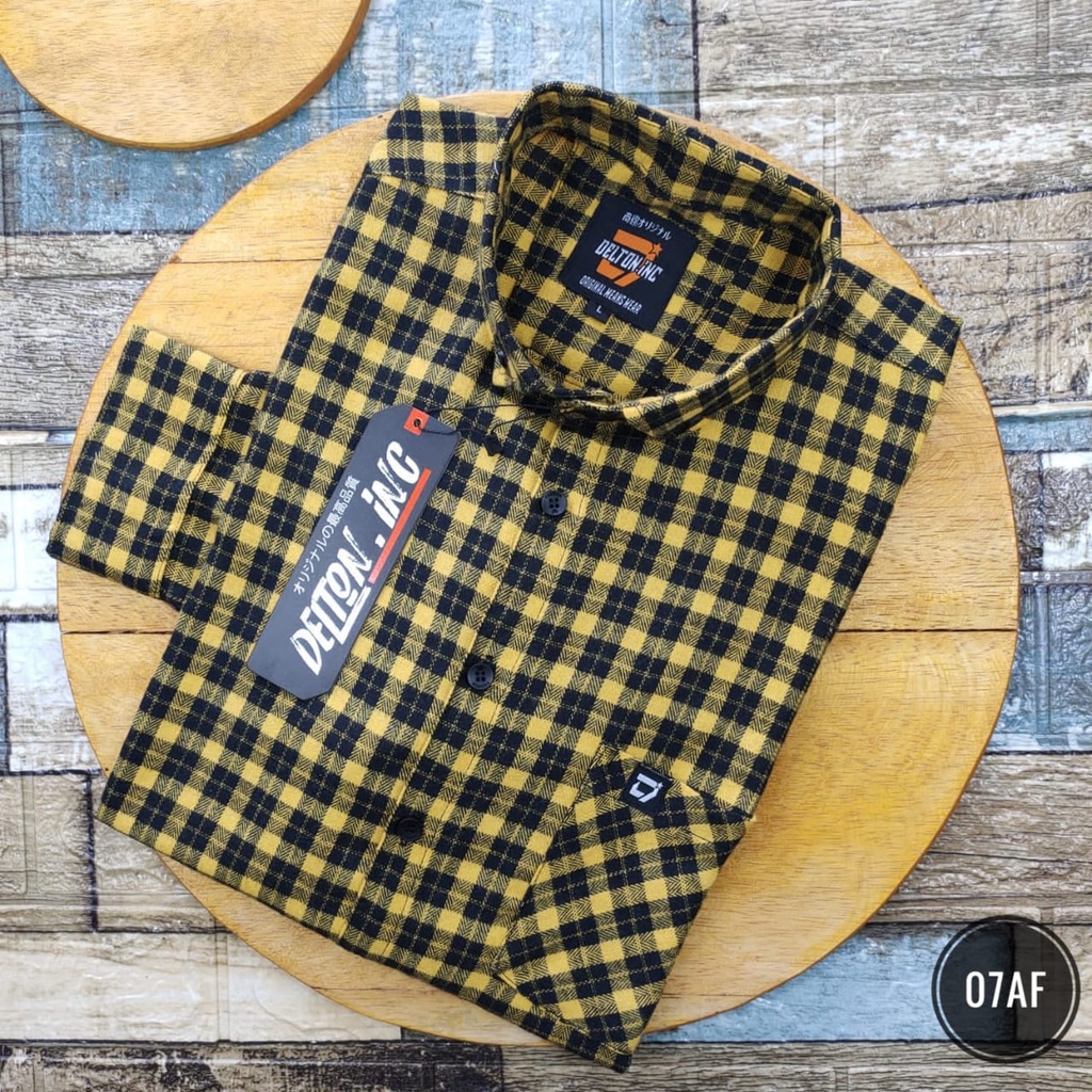 Kemeja Pria Lengan Panjang Model Slimfit - Kemeja Flanel (36AF)