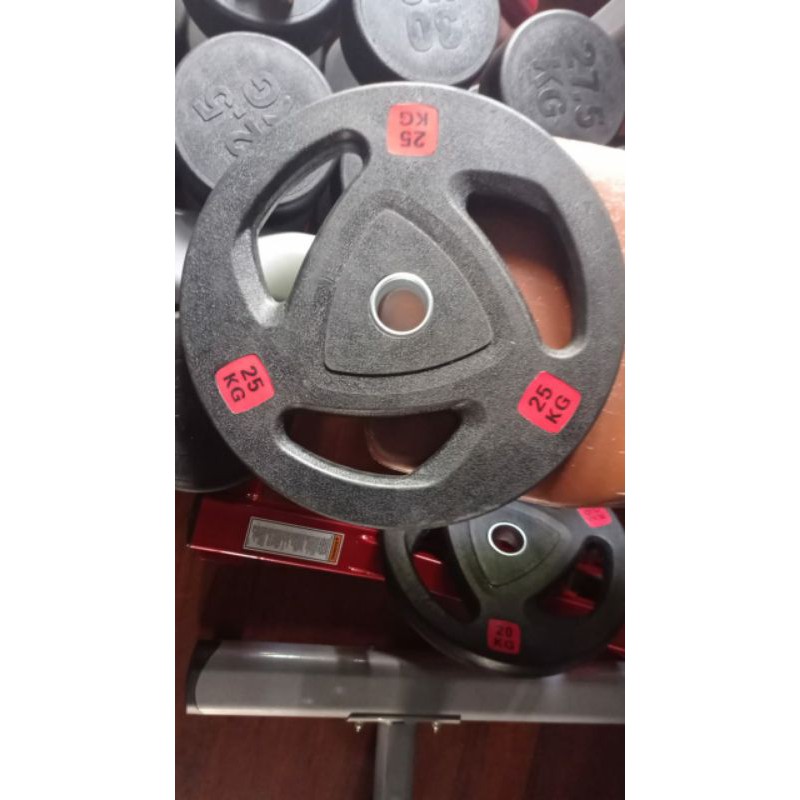 DUMBLE/BARBEL-PLATE RUBBER 25 kg