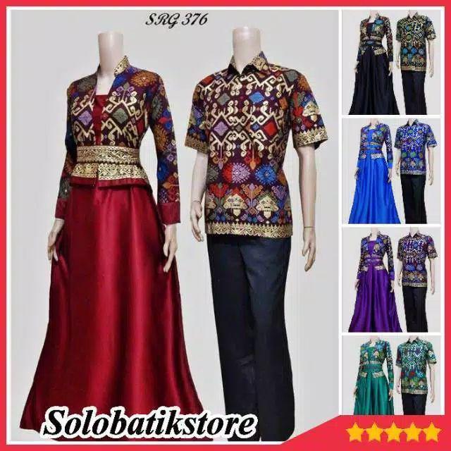 Batik Couple Srg 376-2 Prada Gamis Velvet, Batik Couple Srg 376,couple Srg 376 Gamis Velvet Barong