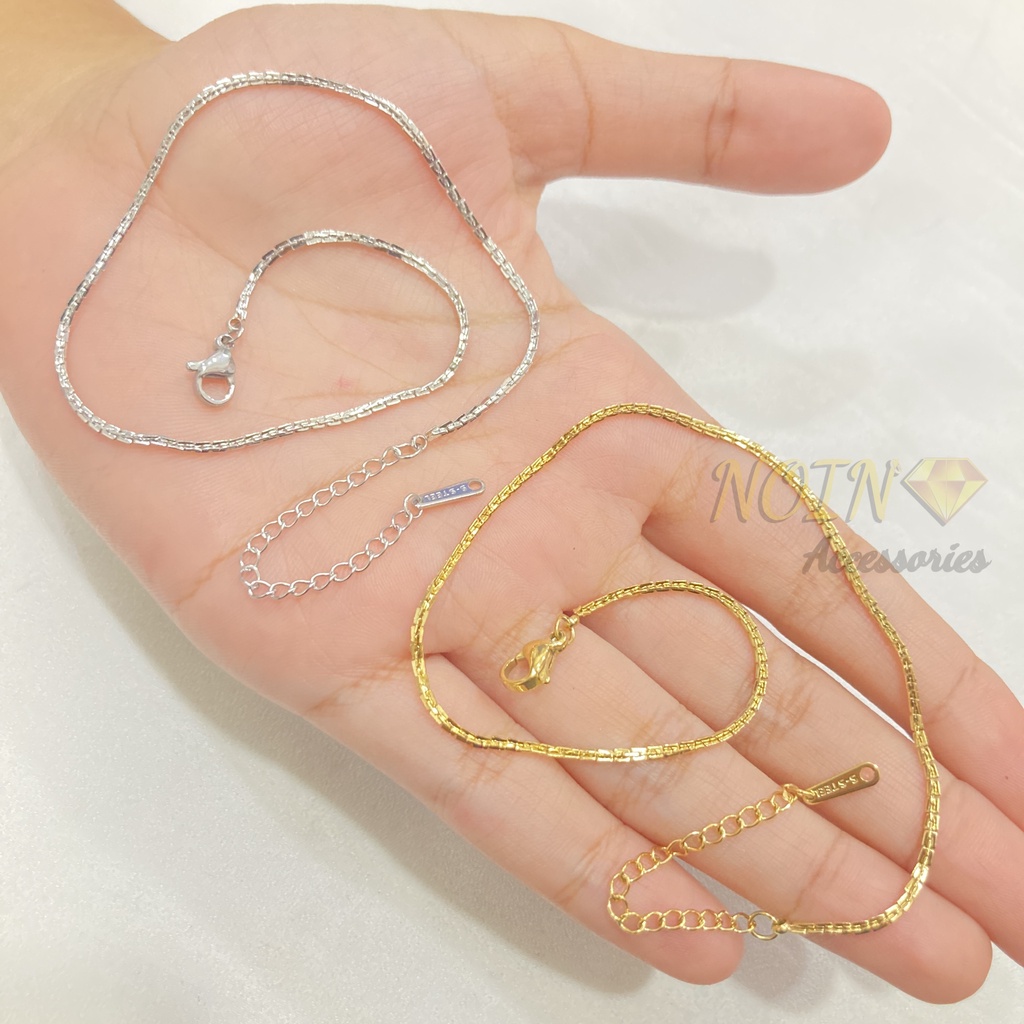 Gelang Kaki Titanium Korea Fashion Retro Perhiasan Ankle Bracelet Wanita