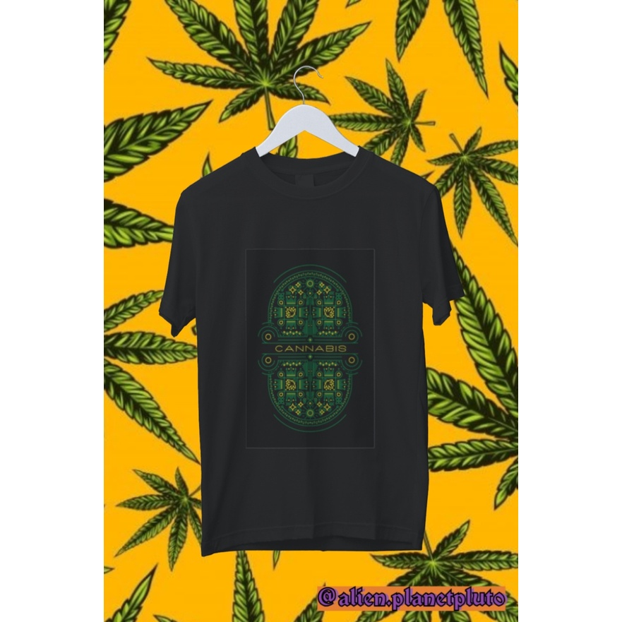 Alien Planet Pluto-Cannabis Series T-shirts Labirin Cannabis