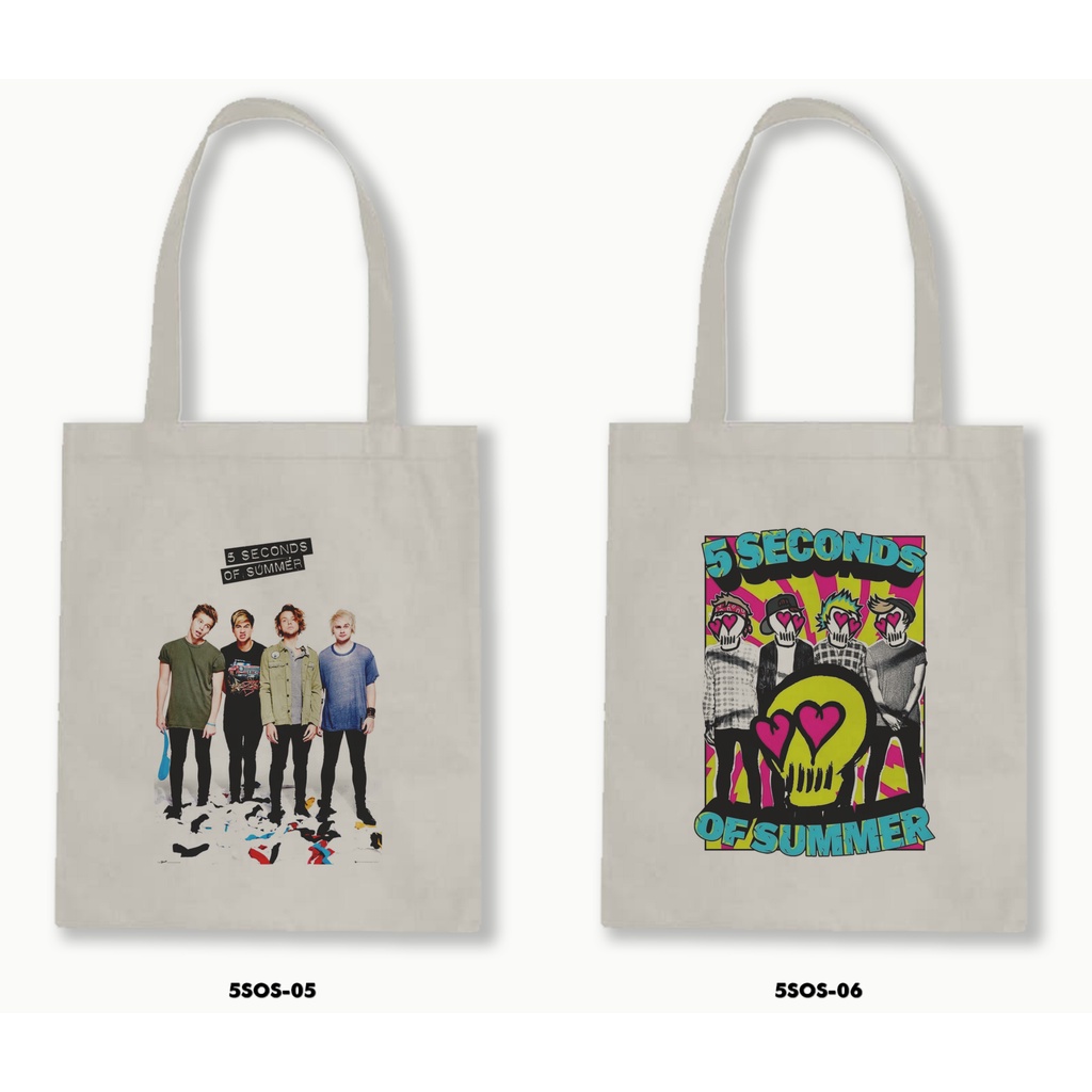 TOTE BAG BLACU  - 5 SECOND OF SUMMER / 5SOS