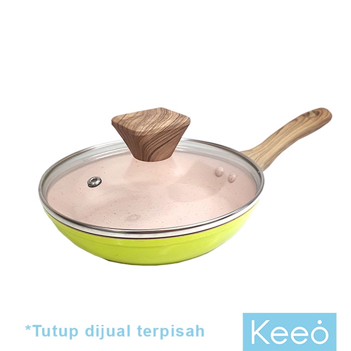 Keeo 16 cm Tutup Kaca Panci  Wajan Penggorengan (Sauce Pan &amp; Fry Pan)