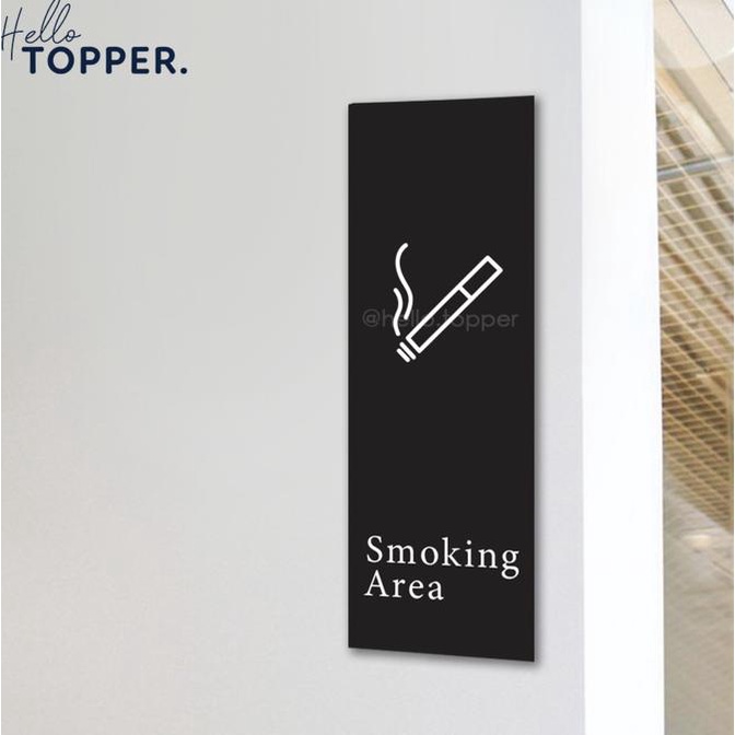 

Sign Board Smoking Area Acrylic UV Print Potrait helloto99 Segera Dapatkan