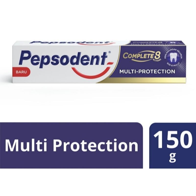 Pepsodent Complete 8 Multi-Protection 65 Gr &amp;150 Gr (Pasta Gigi)