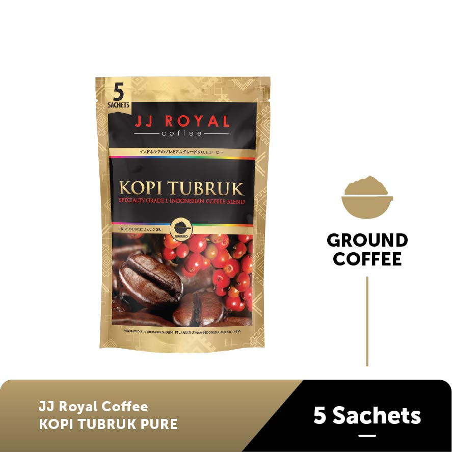 

JJ Royal Coffee Kopi Tubruk Pure Inner Bag isi 5 Sachets