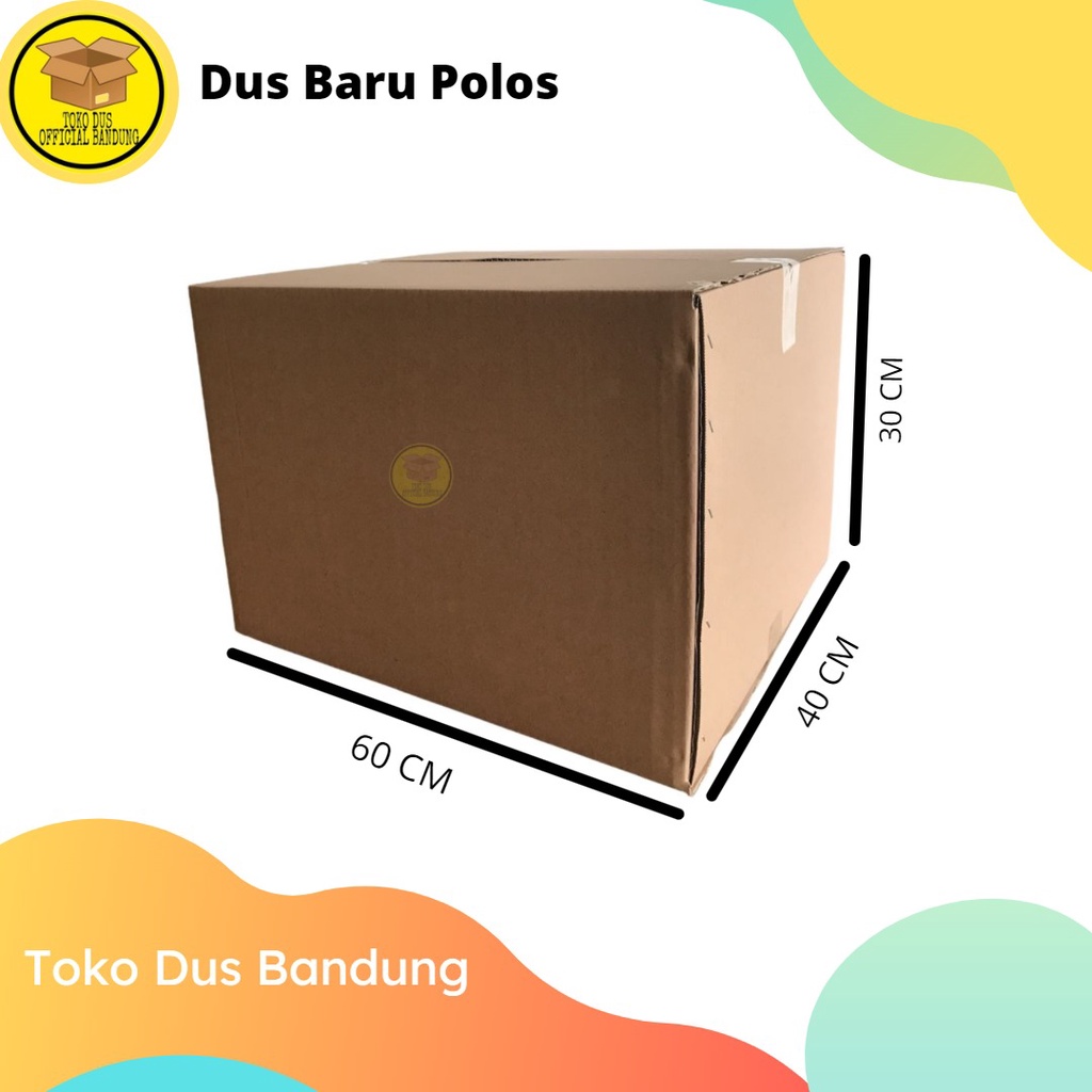 

( Min Order 5 Pcs) Dus uk. 60 x 40 x 30 cm /Kardus Ukuran Sedang/ Dus Pindahan/Kardus Packing/Dus Sembako ISI 5 PCS