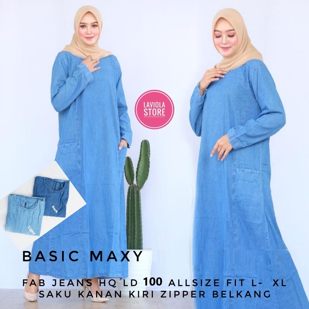 BASIC MAXY GAMIS DRESS GROSIR BAJU MURAH SOLO GBM