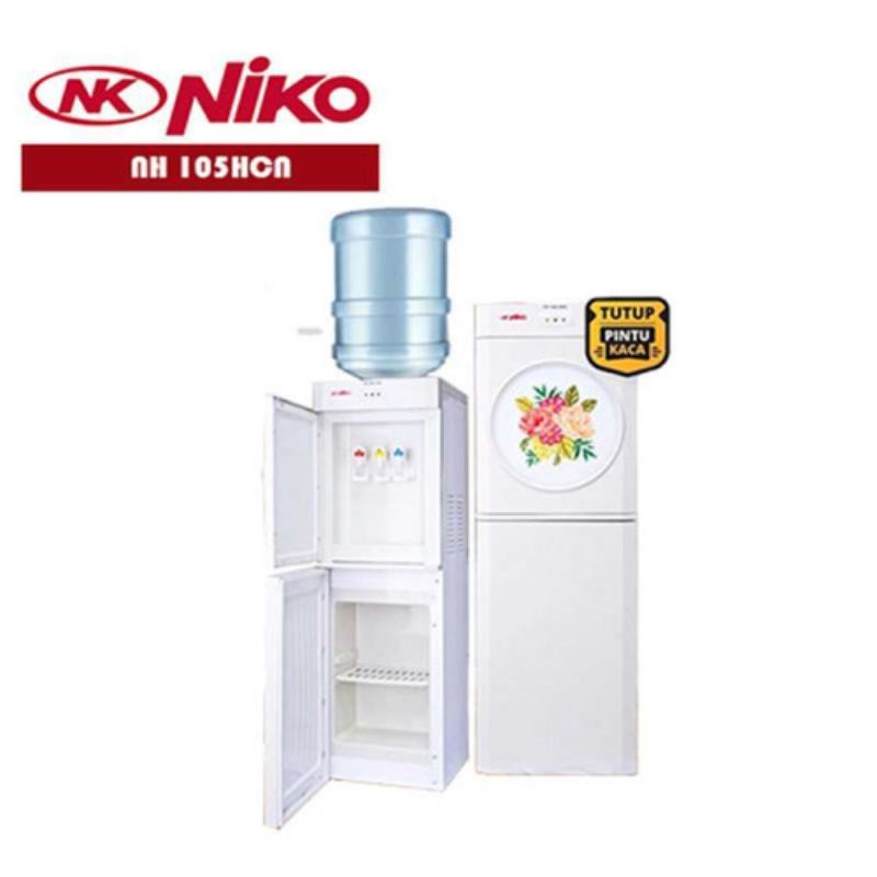 standing water dispenser berdiri niko nk 105 hcn h c n 105hcn nk105hcn galon atas top loading 3 tiga