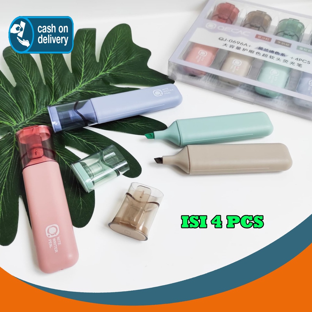 

HIGHLIGHTER MEWAH KARAKTER 1 BOX ISI 4 PCS ALAT TULIS KEKINIAN STABILO SPIDOL WARNA WARNI