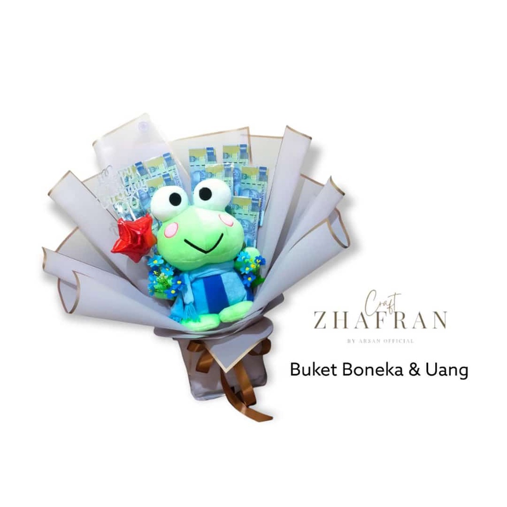 Buket Boneka & Uang Mainan / Buket Uang / Buket Boneka / Hand Bouquet / Money Bouquet / Buket Ulang 