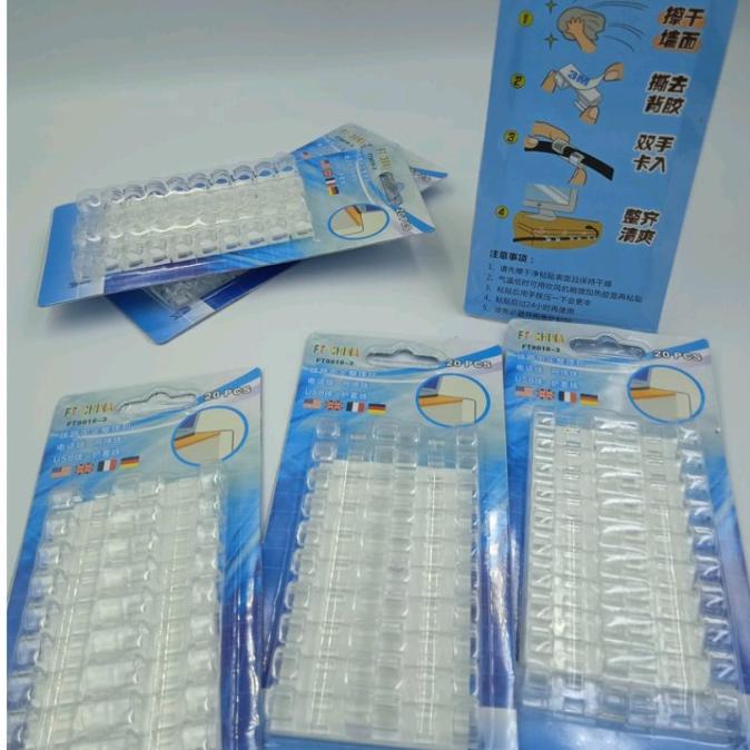 

Cable Clip Pengikat Kabel Per pack isi 20 pcs