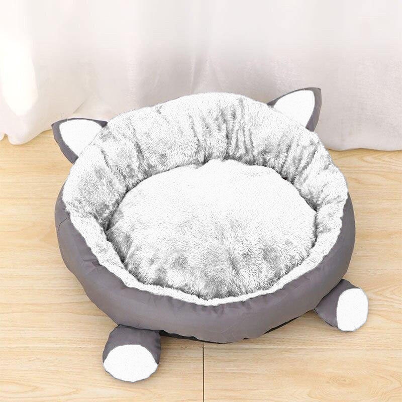 Tempat Tidur Kucing Dan Anjing Murah Lembut Premium/Kasur Kucing Dan Anjing Empuk Dan Murah/Tempat Kucing/Ranjang Kucing/Keranjang Kucing/Cat Bed/Rumah Kucing/Kandang Kucing/pelengkapan Kucing Dan Hewan-Putih