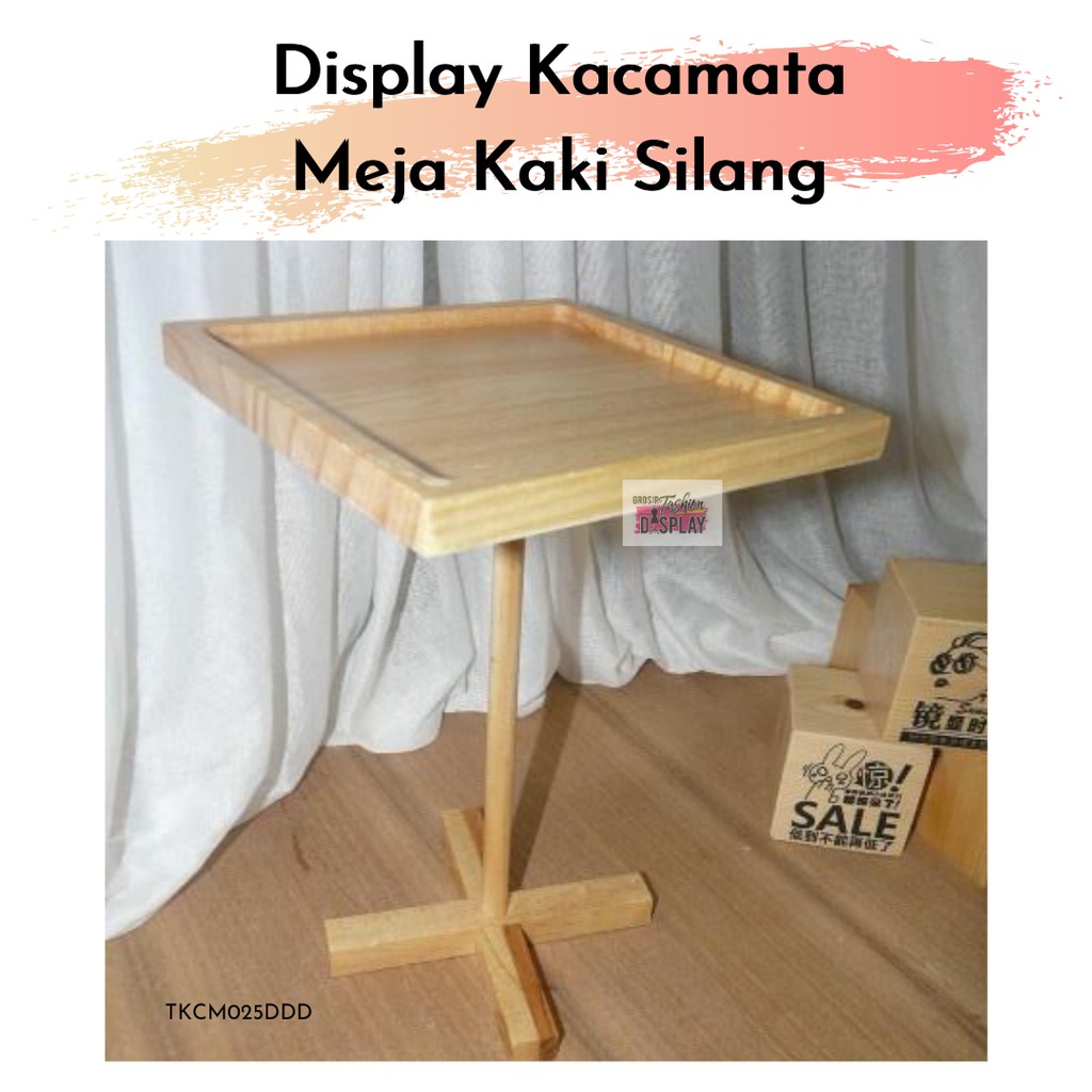 Display Kacamata Kayu Stand Rak Tempat Pajangan Hiasan Kacamata Home Dekor DIY Dekorasi Ruangan (BH)