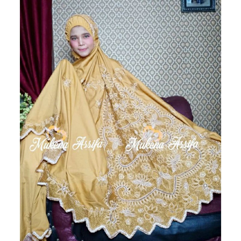 MUKENA DEWASA BORDIR PUNGGUNG MUKENA BORDIR PADANG BUKITTINGGI