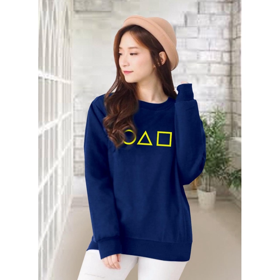 Kaos Lengan Panjang squitz / Kaos Sweatshirt / Atasan Wanita / Atasan Wanita Lengan Panjang / Atasan Import / Kaos Wanita Blus