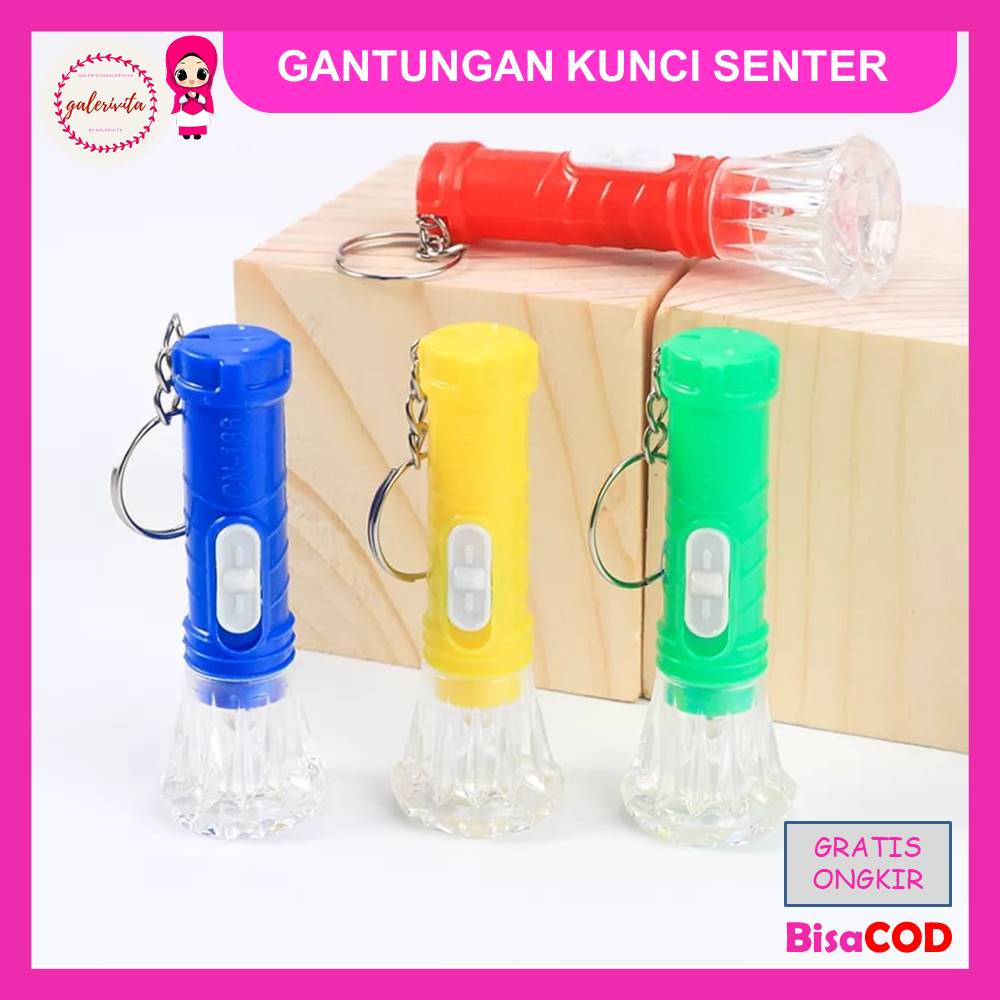 Gantungan Kunci Senter Mini / Mainan Led Senter Mini / Gantungan Senter Mini