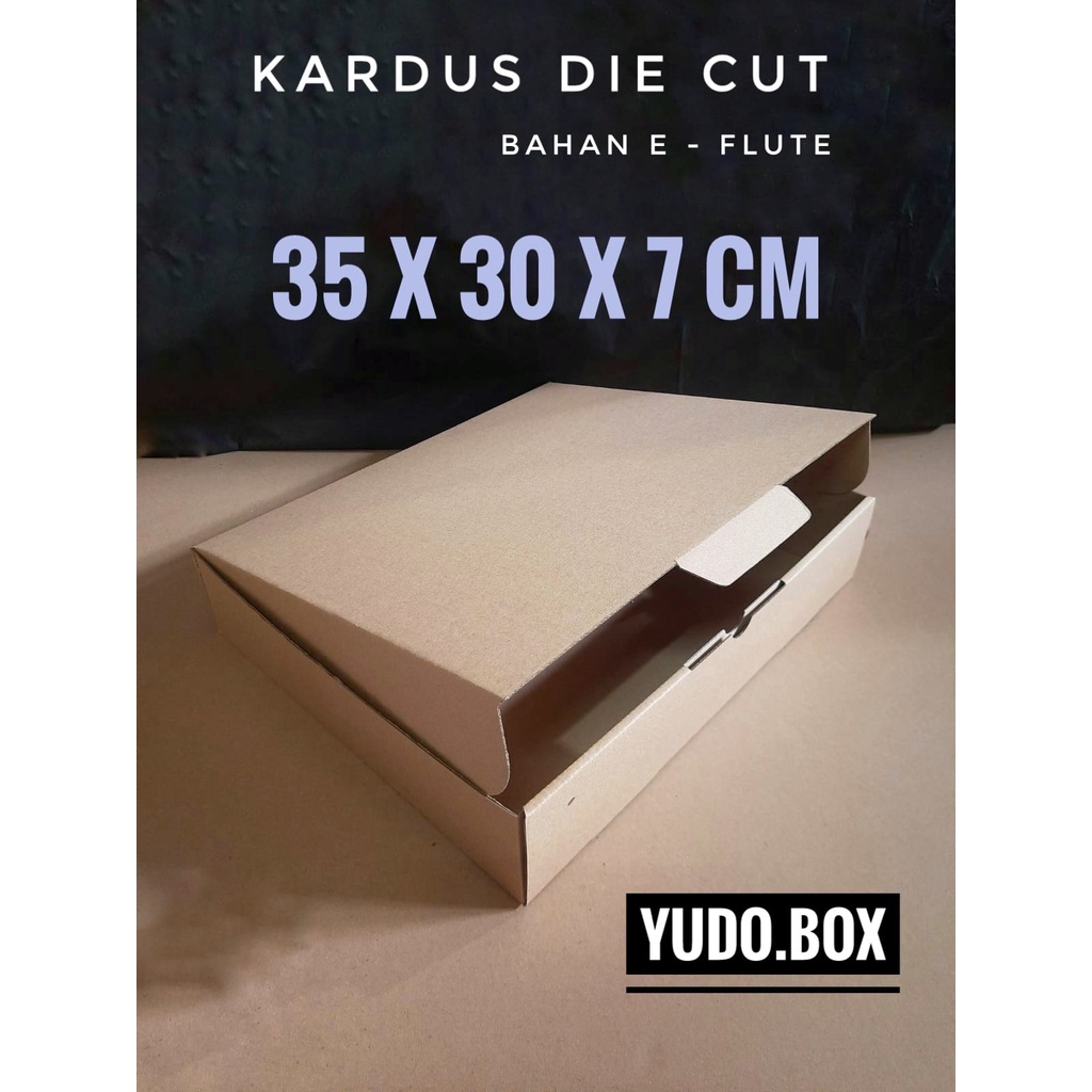 

Kardus karton uk. 35 x 30 x 7 cm...die cut box kotak Souvenir -dll