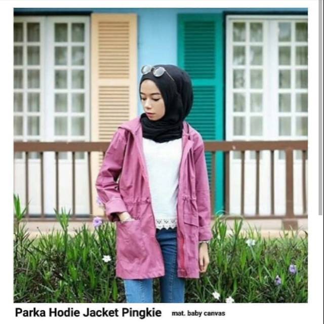 Parka hoodie jacket pingkie