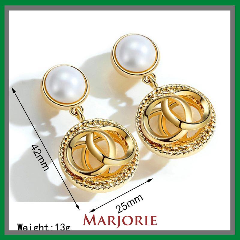 Anting-Anting Fashion Gaya Istana Anting-Anting Mutiara Anting-Anting Wanita Anting-Anting Kepribadian-MJD