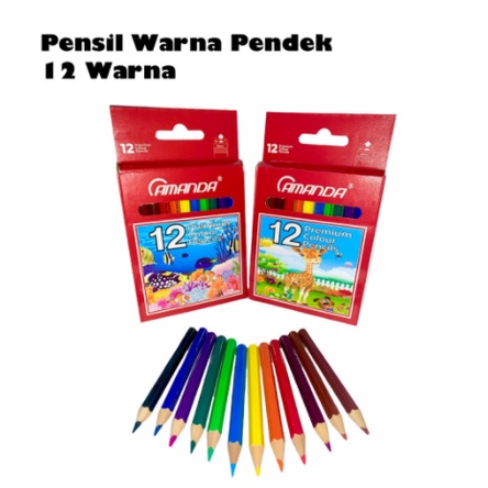 

Pensil Warna Pendek 12 Warna ACP-123 / Watercolor / Perlengkapan Menggambar