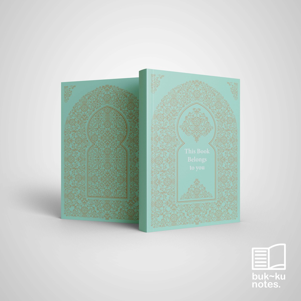 

Notebook Custom Motif ornament arab buku tulis catatan