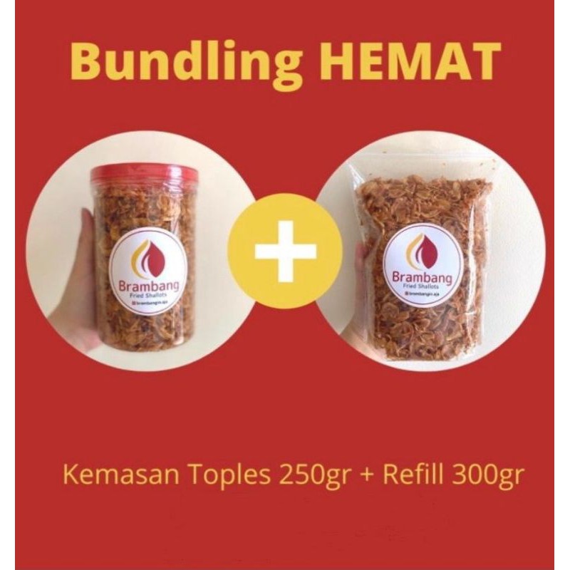 

BRAMBANG Promo Hemat Toples 250gr + Refill 300gr