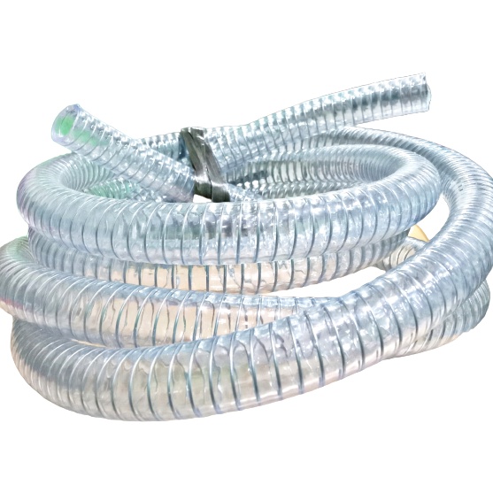 (PROMO) SELANG BENING PERTAMINI POM MINI 3/4 PANJANG 4METER / SPRING HOSE PVC / SELANG BENING SPIRAL KAWAT INSTALASI POMMINI