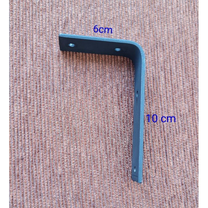 Besi L corner bracket siku rak lemari 10x6 cm 10x13cm holder dudukan furniture