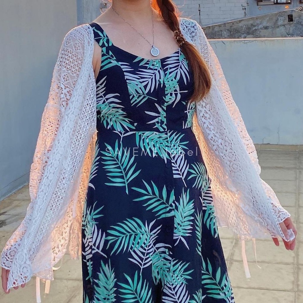 CARDIGAN BLUKAT - CARDIGAN BROKAT- SUMMER CARDIGAN - OUTER - CARDIGAN PUTIH - CARDIGAN CEWEK