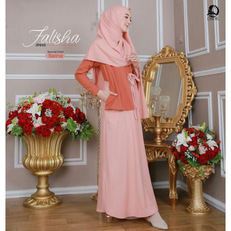 FALISHA BY DSDR/ Gamis premium ori/Gamis set syar'i/Gamis modern